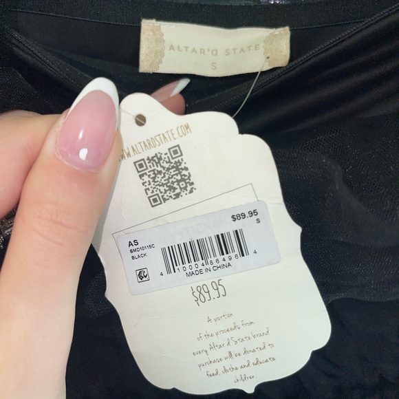 altered state puffy black dress - Picture 2 of 3